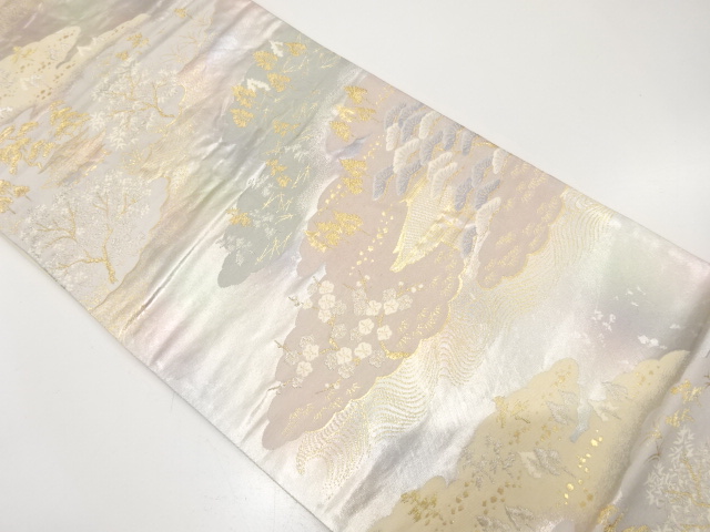 JAPANESE FUKURO OBI / WOVEN SCENERY